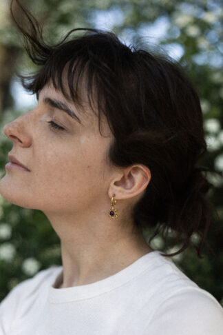 Kolczyki KWITNĄCA WIŚNIA złocone