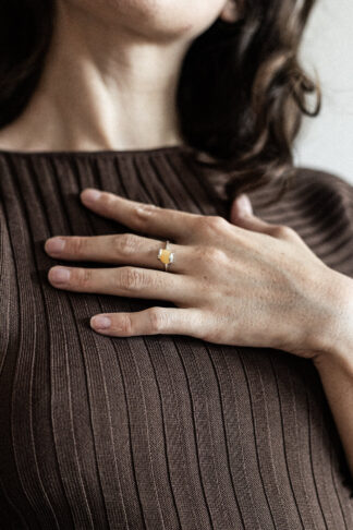 Pierścionek OBJĘCIA PIASKOWE srebrne