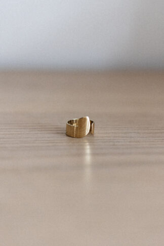 Pierścionek ZAWIJKA złocony