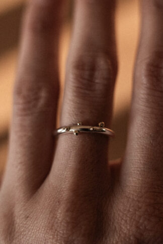 Obrączka KOSMOS srebrna